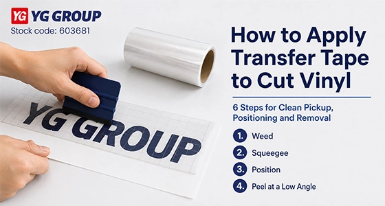 Applying-clear-transfer-tape-to-cut-vinyl-lettering-with-a-squeegee.webp